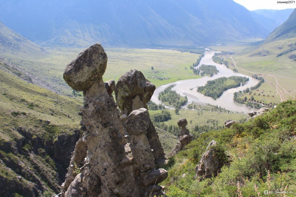 Долина реки Чулышман каменные грибы