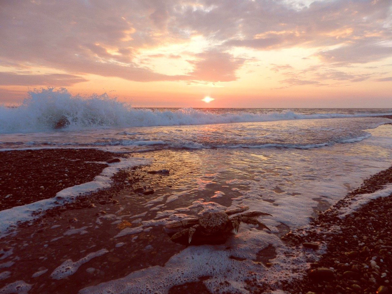 Море Лаптевых на закате фото большого размера