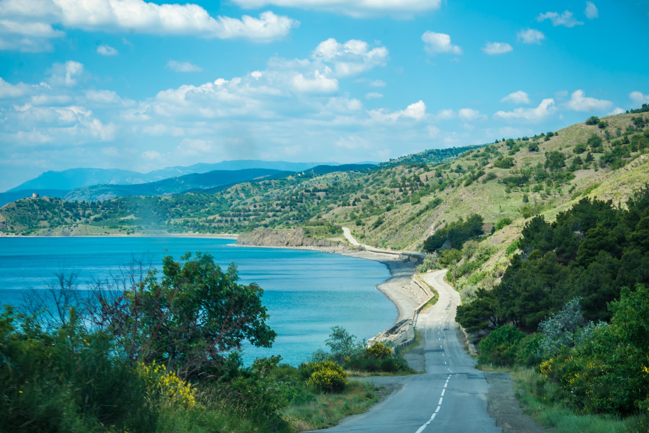 Путь крыма. Судак Алушта. Серпантин Алушта. Дорога Алушта Судак. Серпантин Крым Алушта.