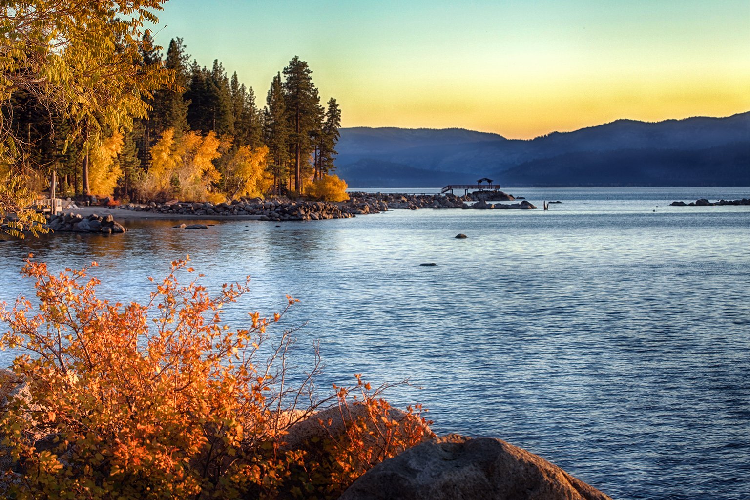 Fall Lake Tahoe