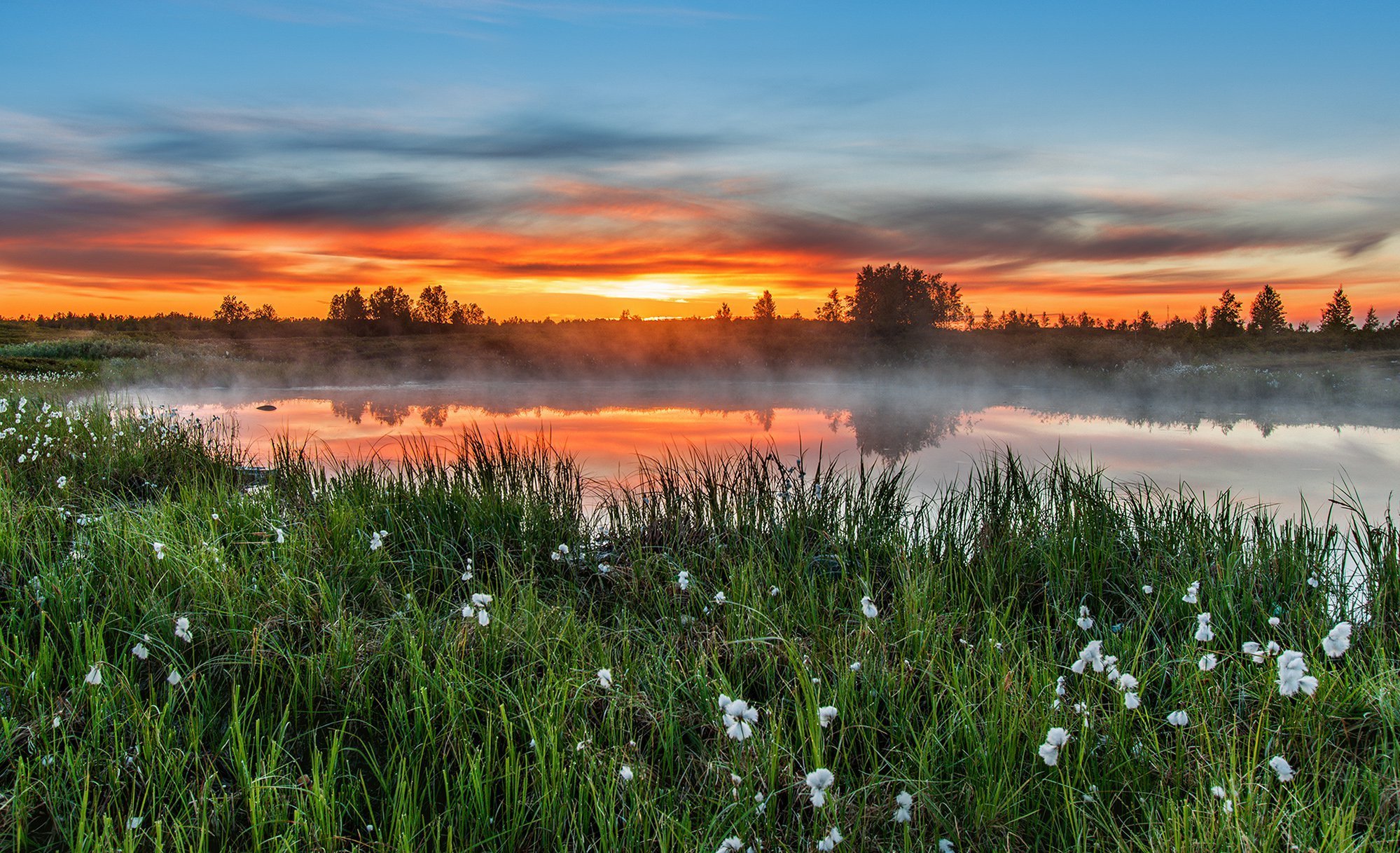 Рассвет весной фото