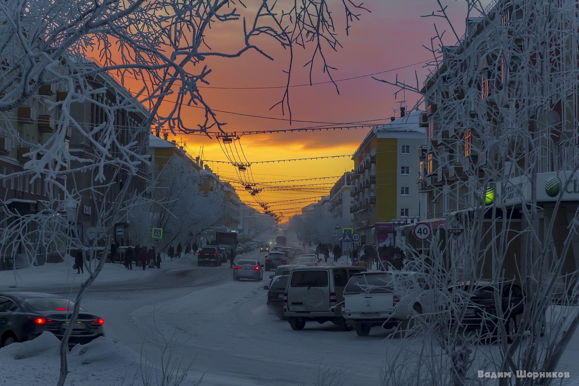 Воркута тундра зимой