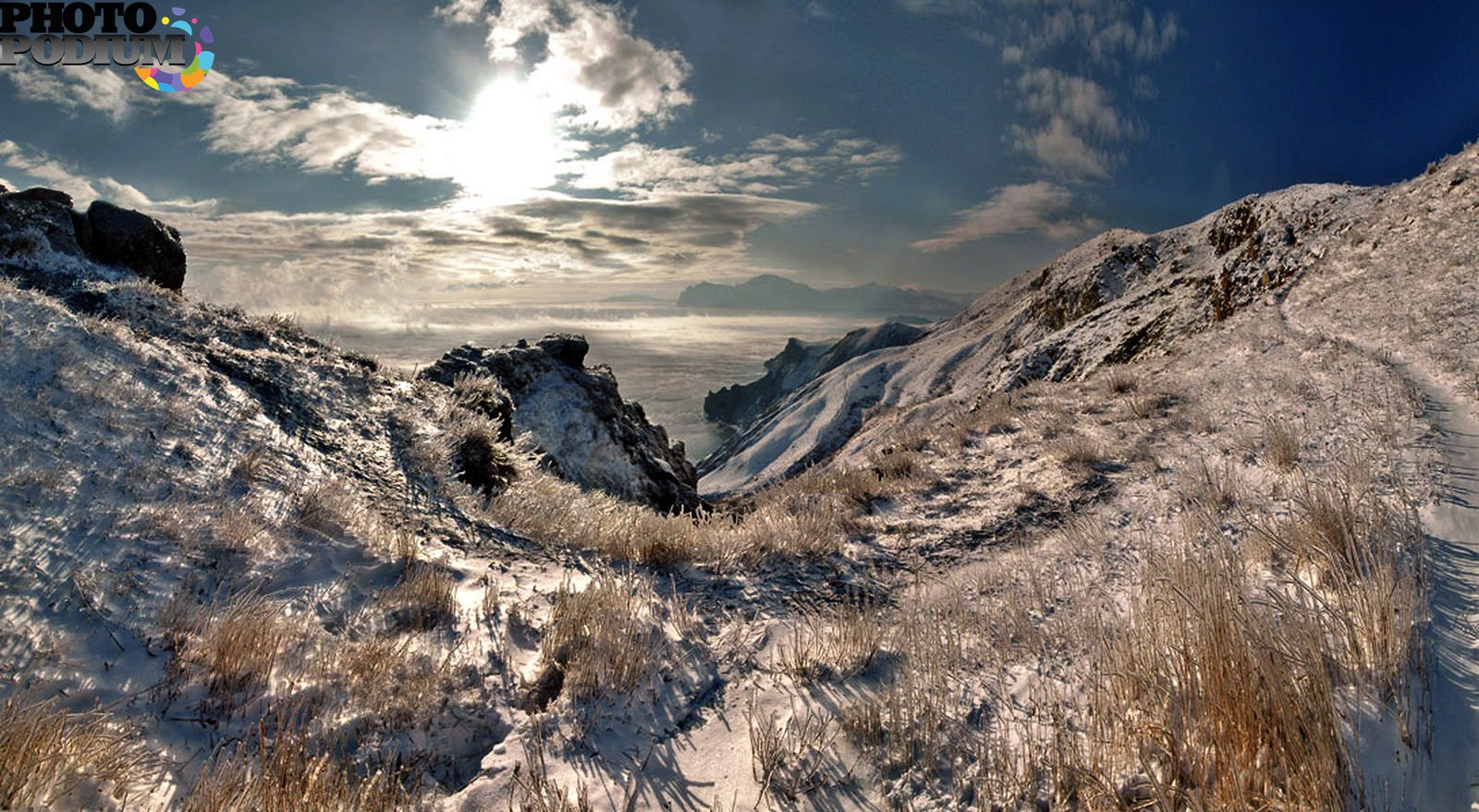 Степи Крыма зимой