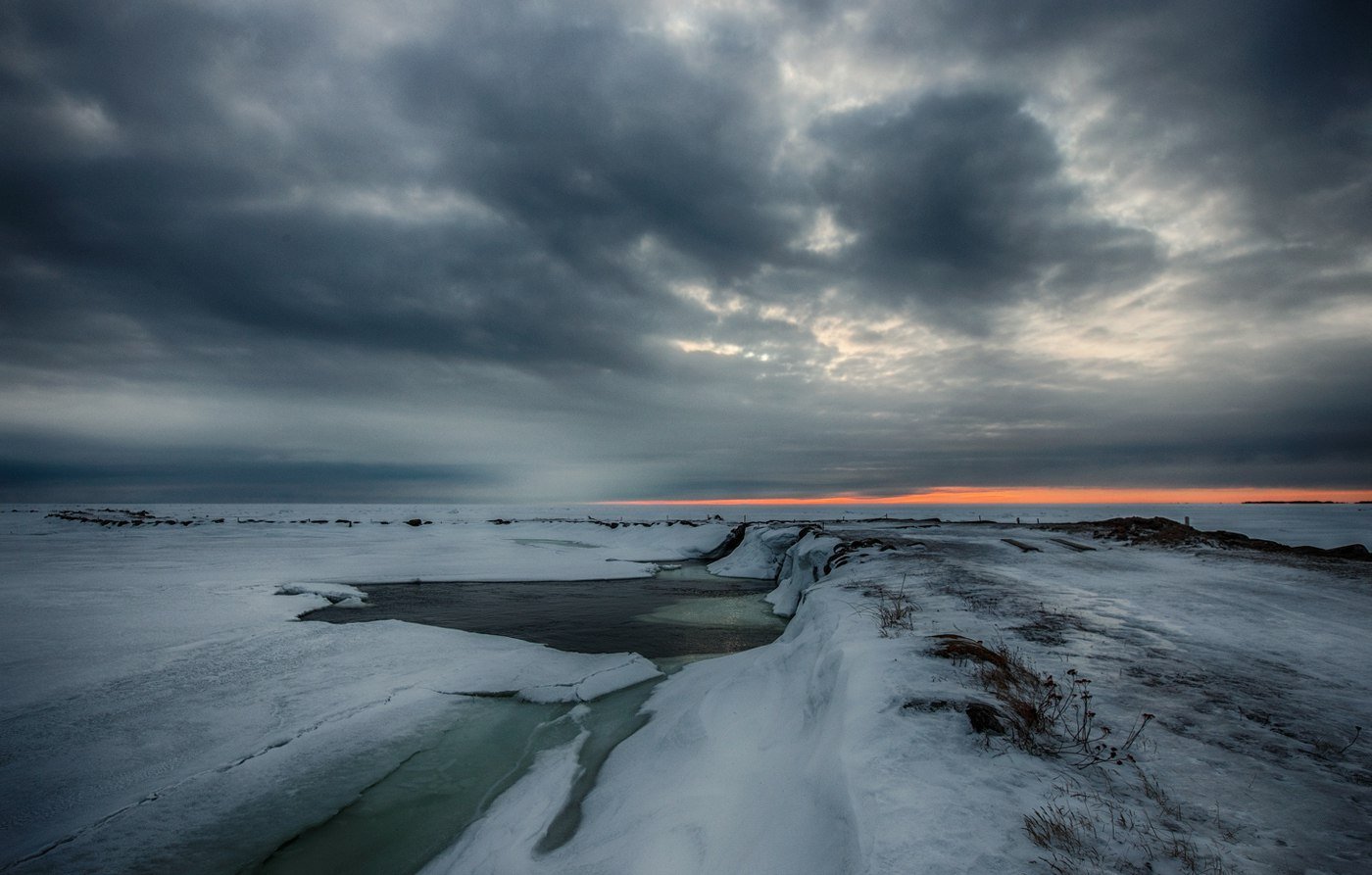 Белое море зимой