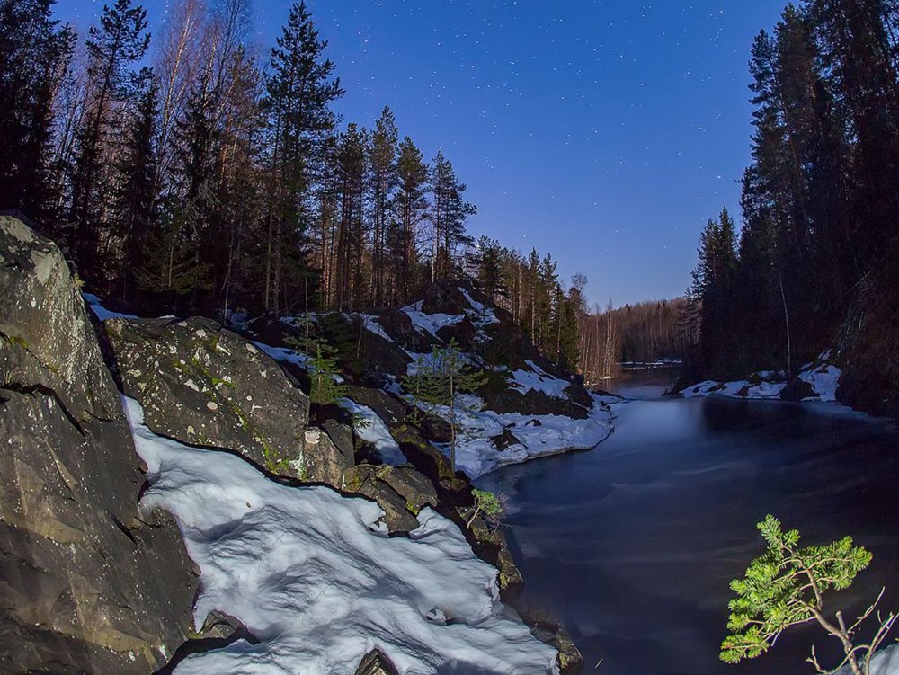 Водопад Кивач 4k