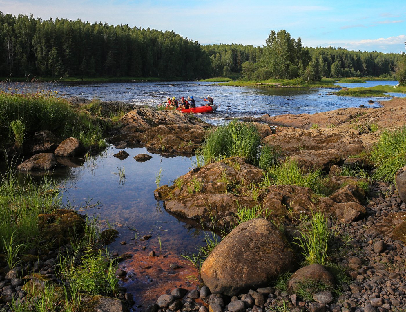 Река летняя карелия фото