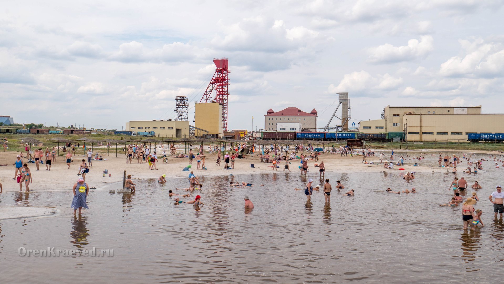 Солёное озеро в Оренбургской области соль Илецк