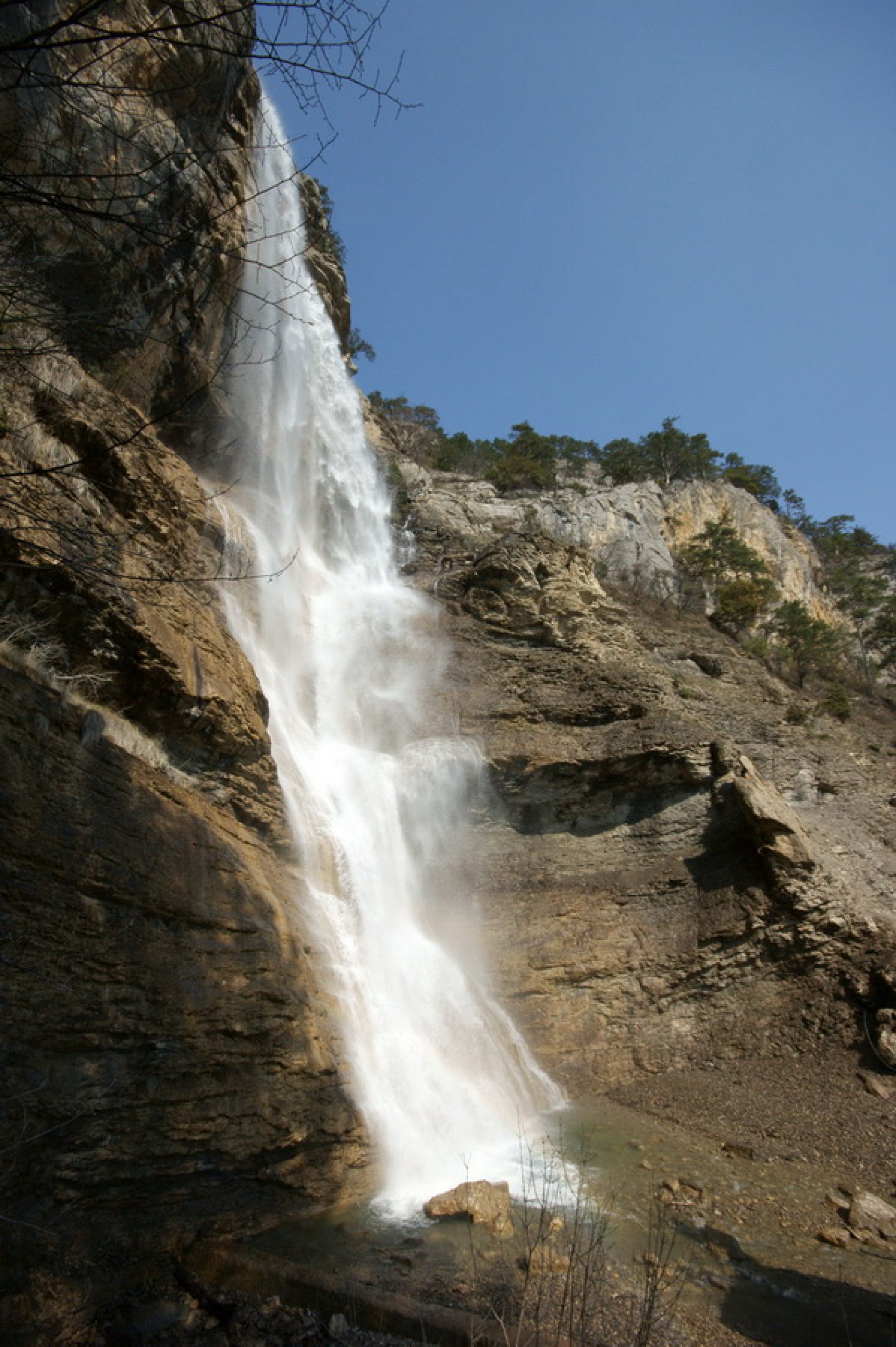 Водопад учан су. Учан Су. Водопад Учан-Су Крым. Самый высокий водопад Крыма Учан-Су. Ущелье Учан Су.