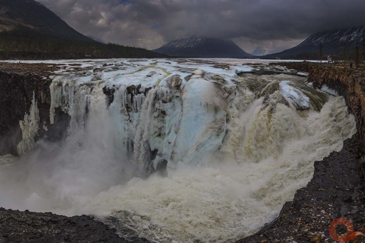 Плато Путорана самый большой водопад