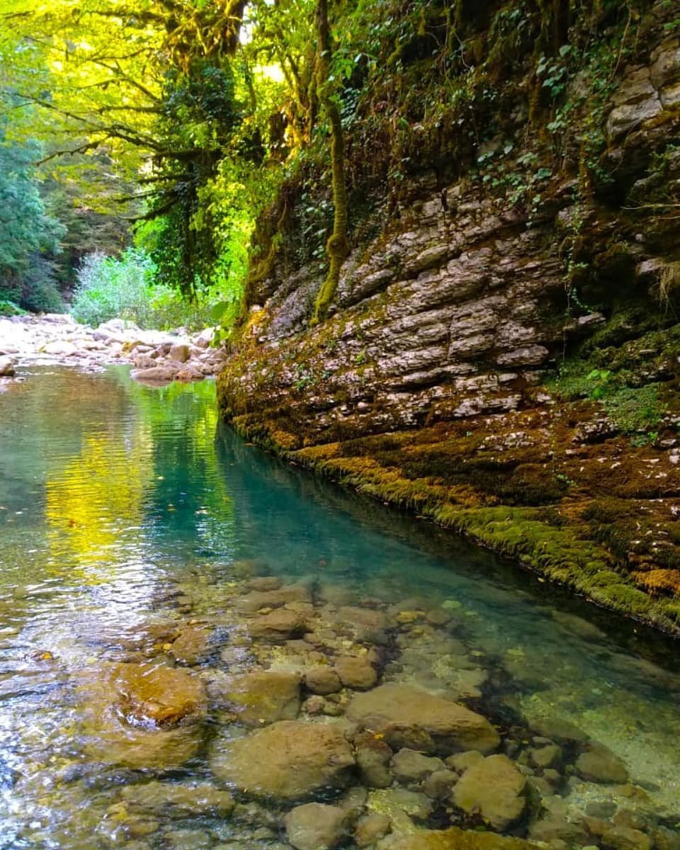 Каньон реки Хашупсе Абхазия