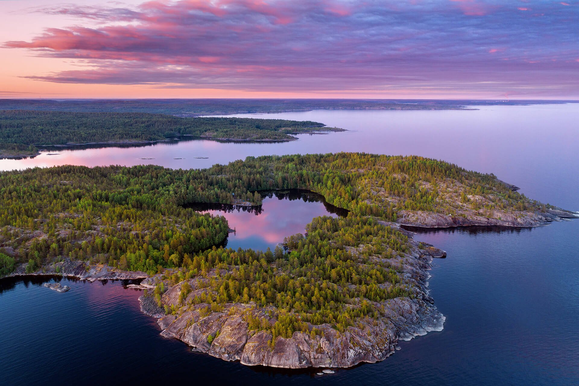 Остров Олений белое море