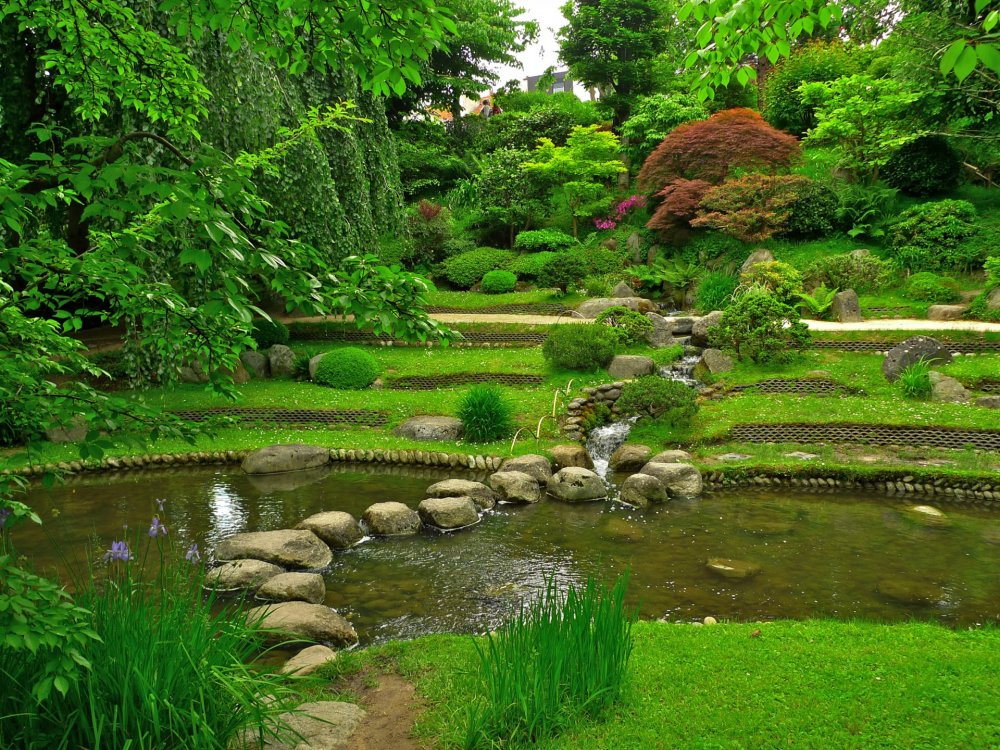Сад Альбера Кана (Париж, Франция) японский сад.
