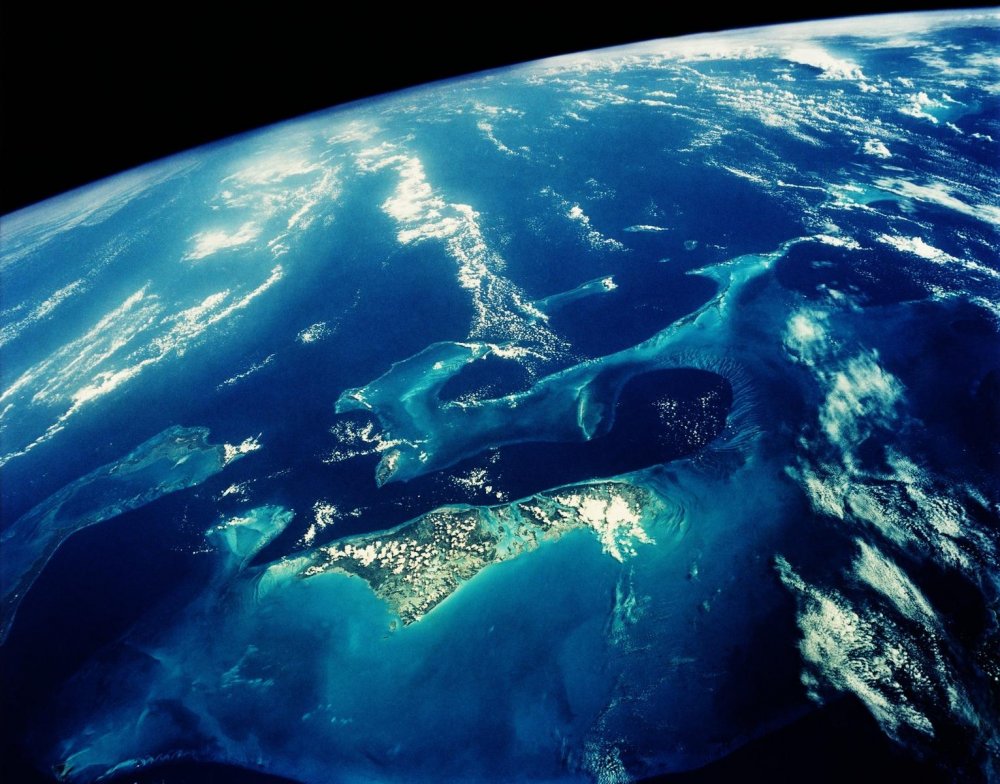 Вид Тихого океана из космоса