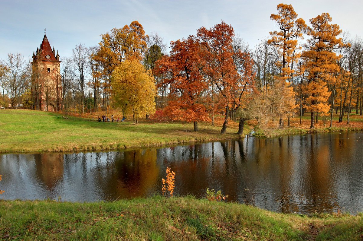 Царское село парк осенью