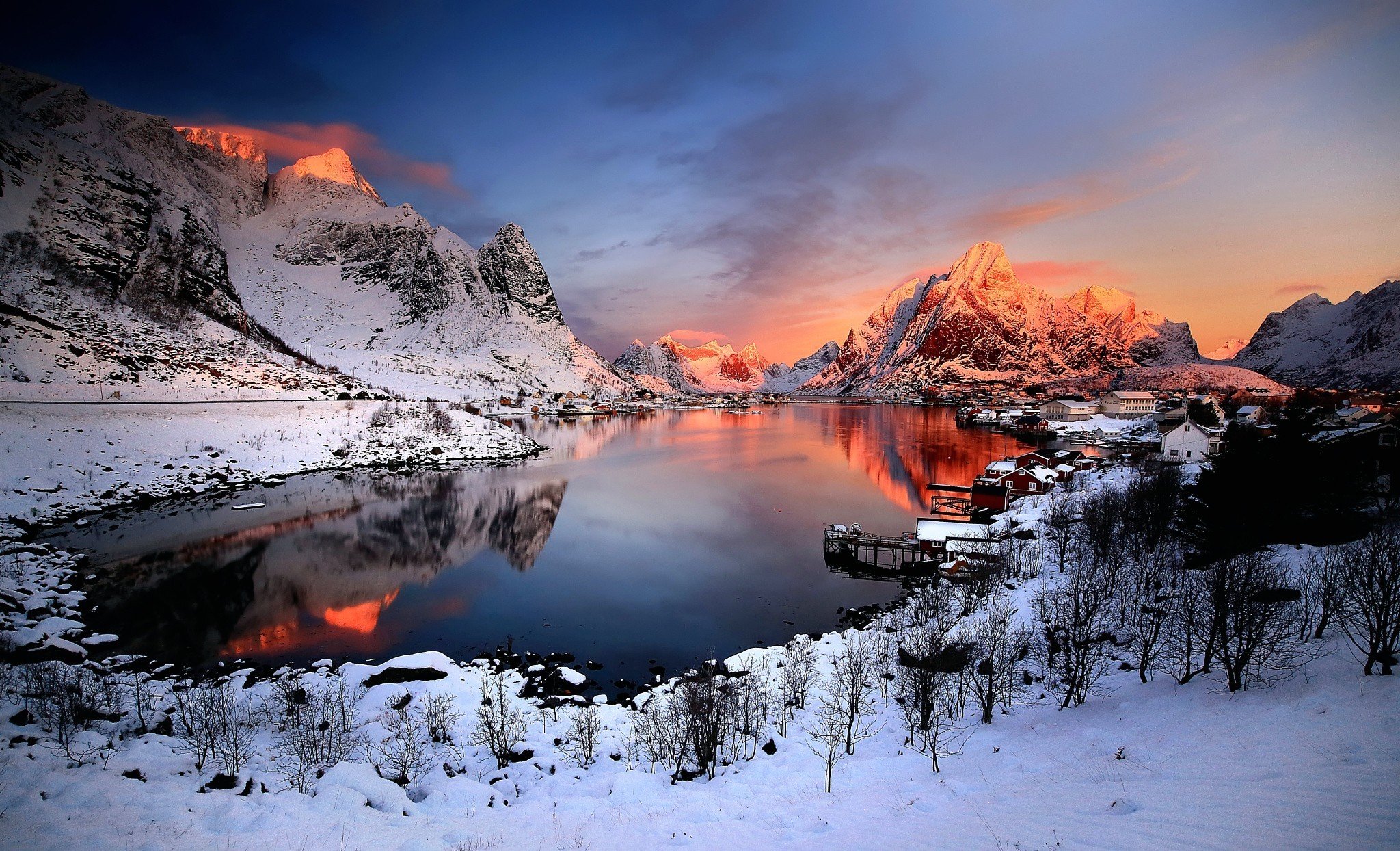 Фьорды Норвегии зимой (53 фото) - 53 фото