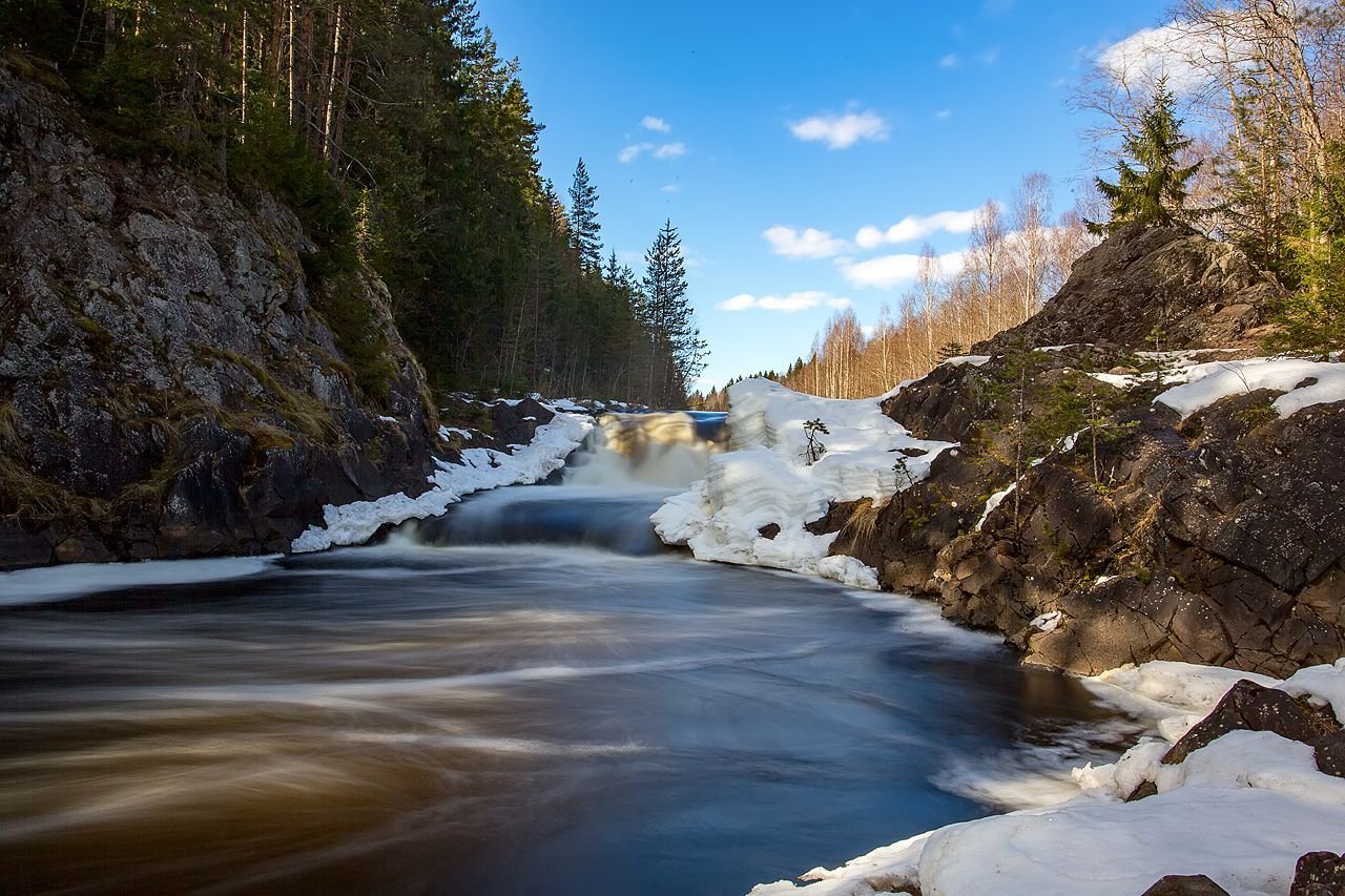 Карелия водопад кивач фото