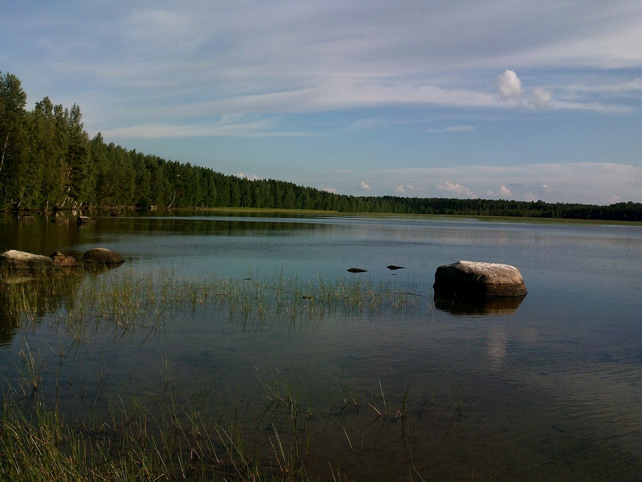 Озеро Сювеярви Токсово