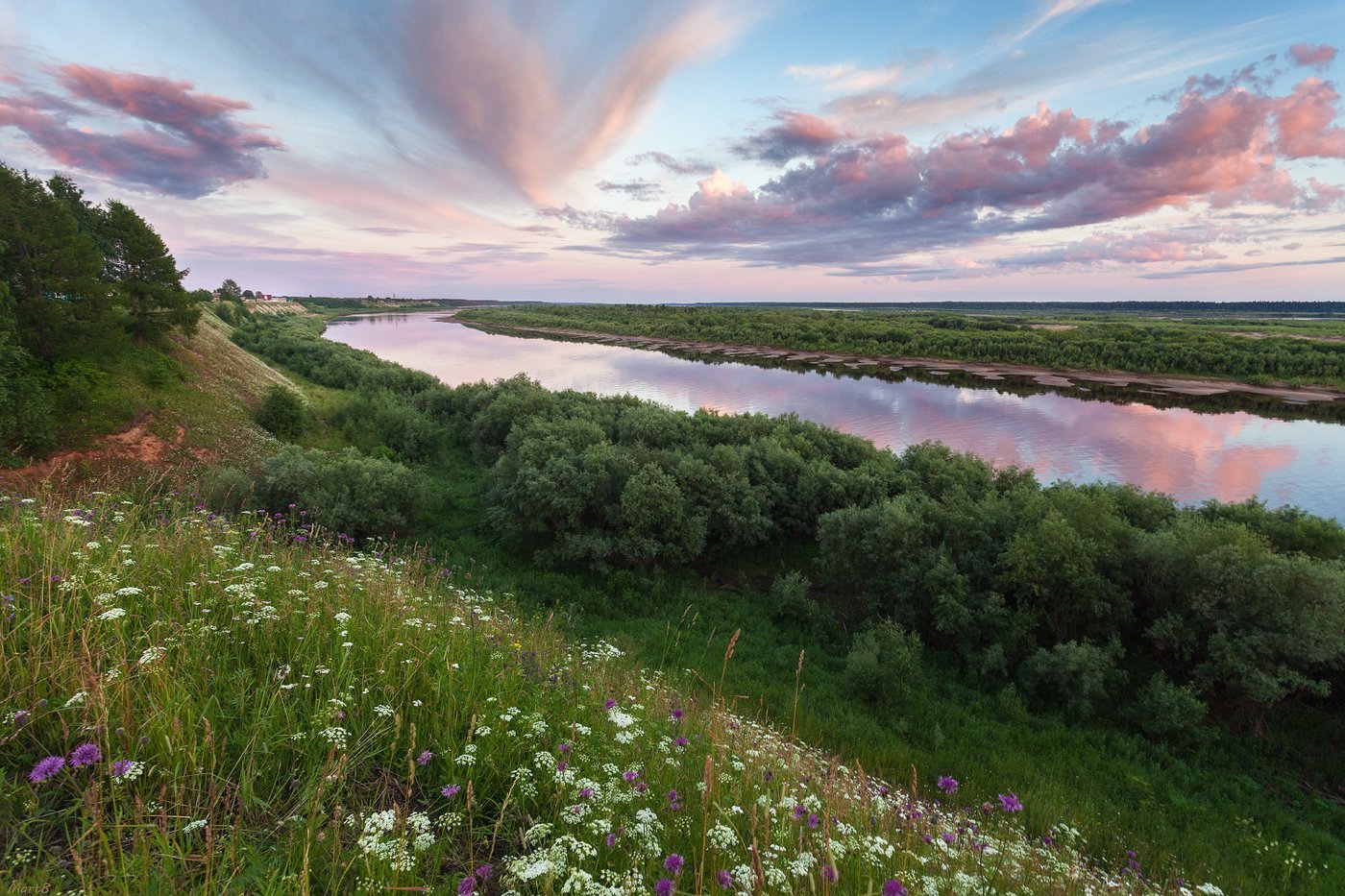 Архангельск Северная Двина рассвет