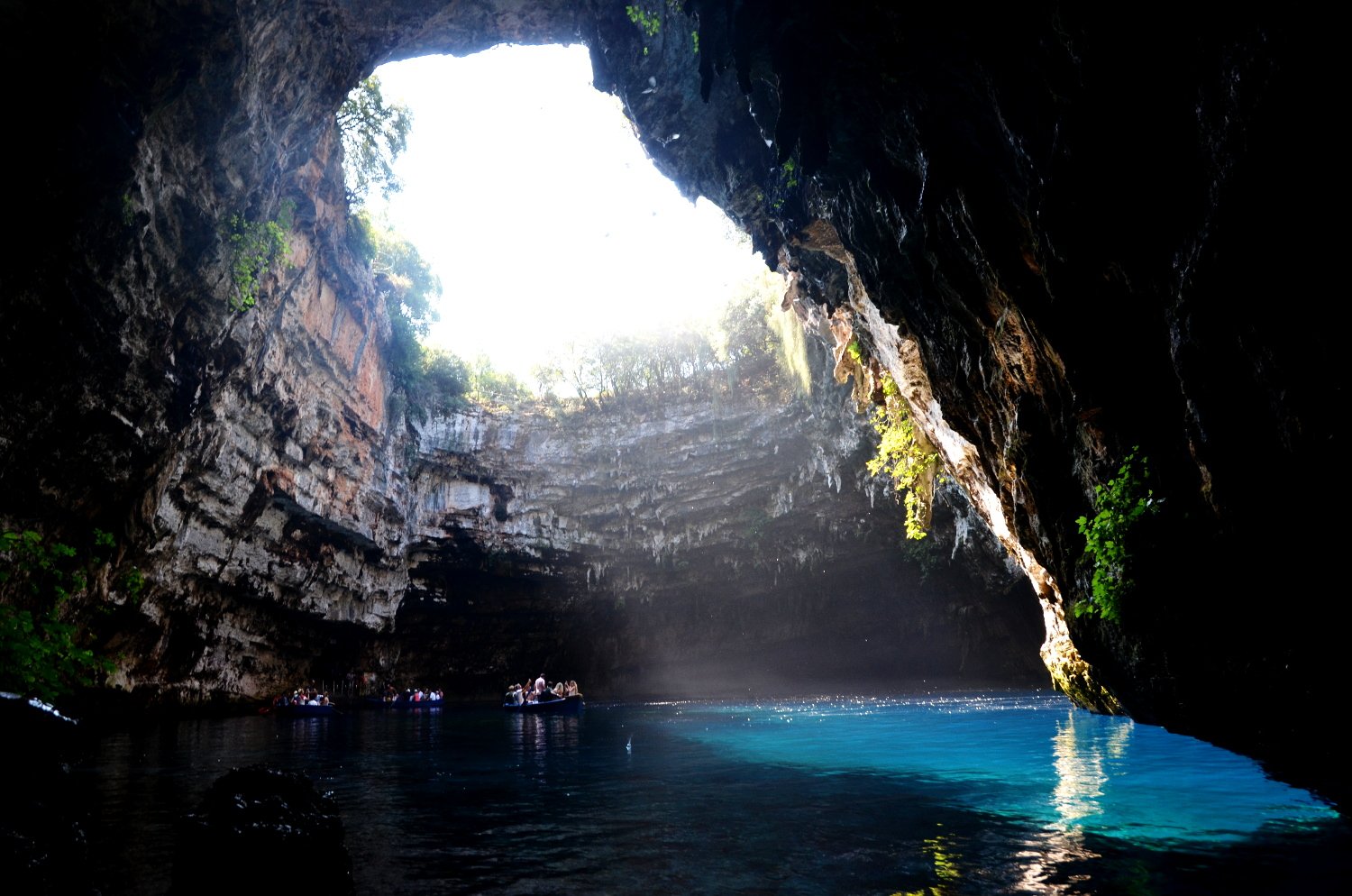 Остров Кефалония Греция пещера на рабочий стол