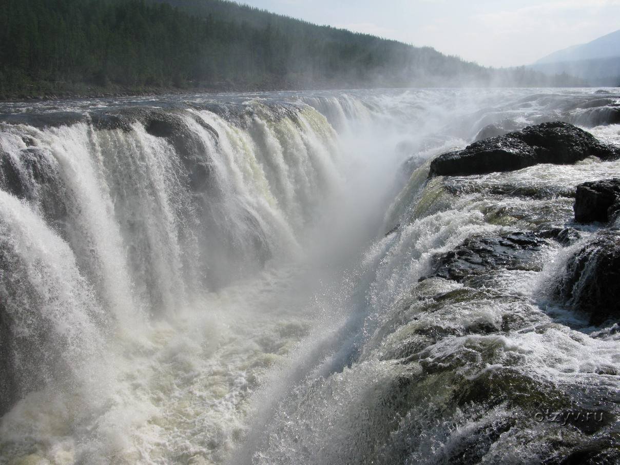 Большой курейский водопад фото