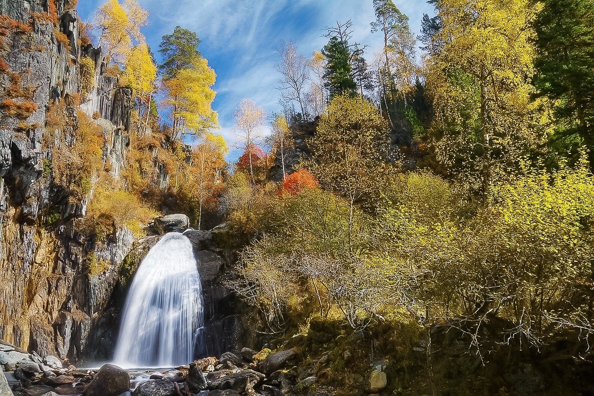 Водопад корбу горный алтай фото