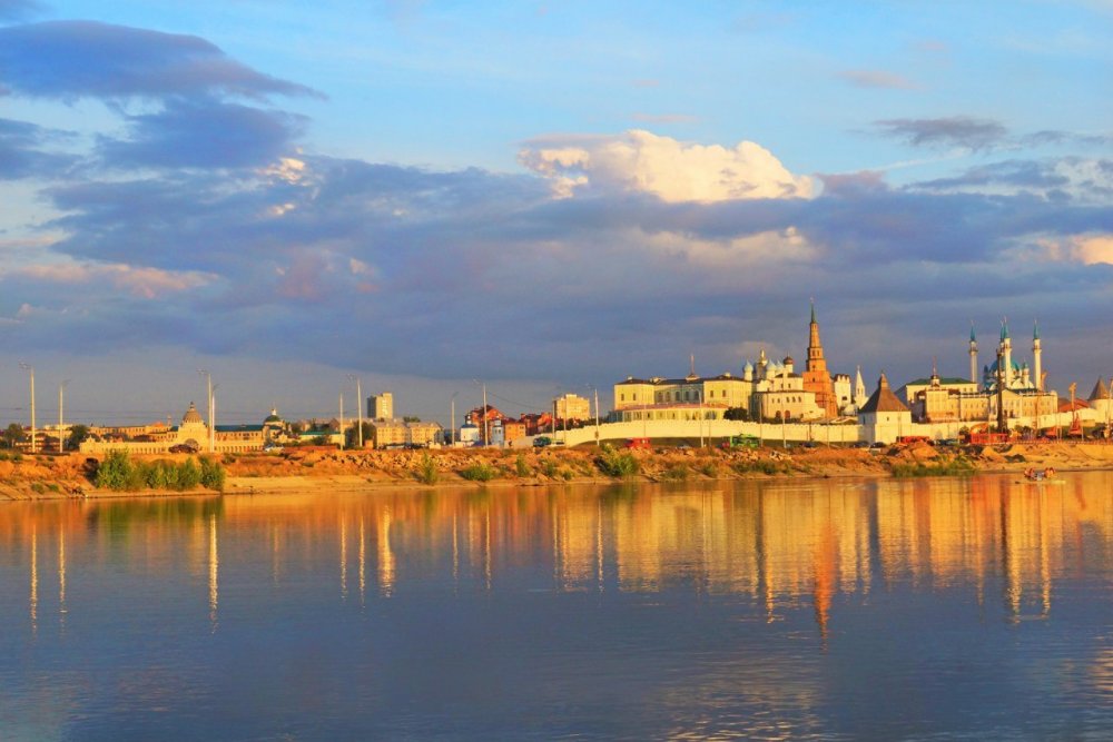 Казань река Волга и Казанка