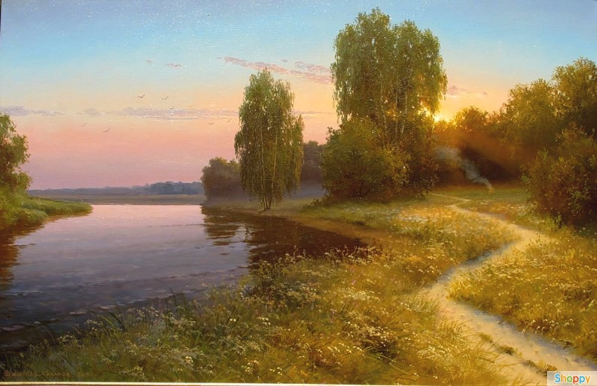 Тихие воды русский. Пейзажи в живописи Вячеслава Хабирова.