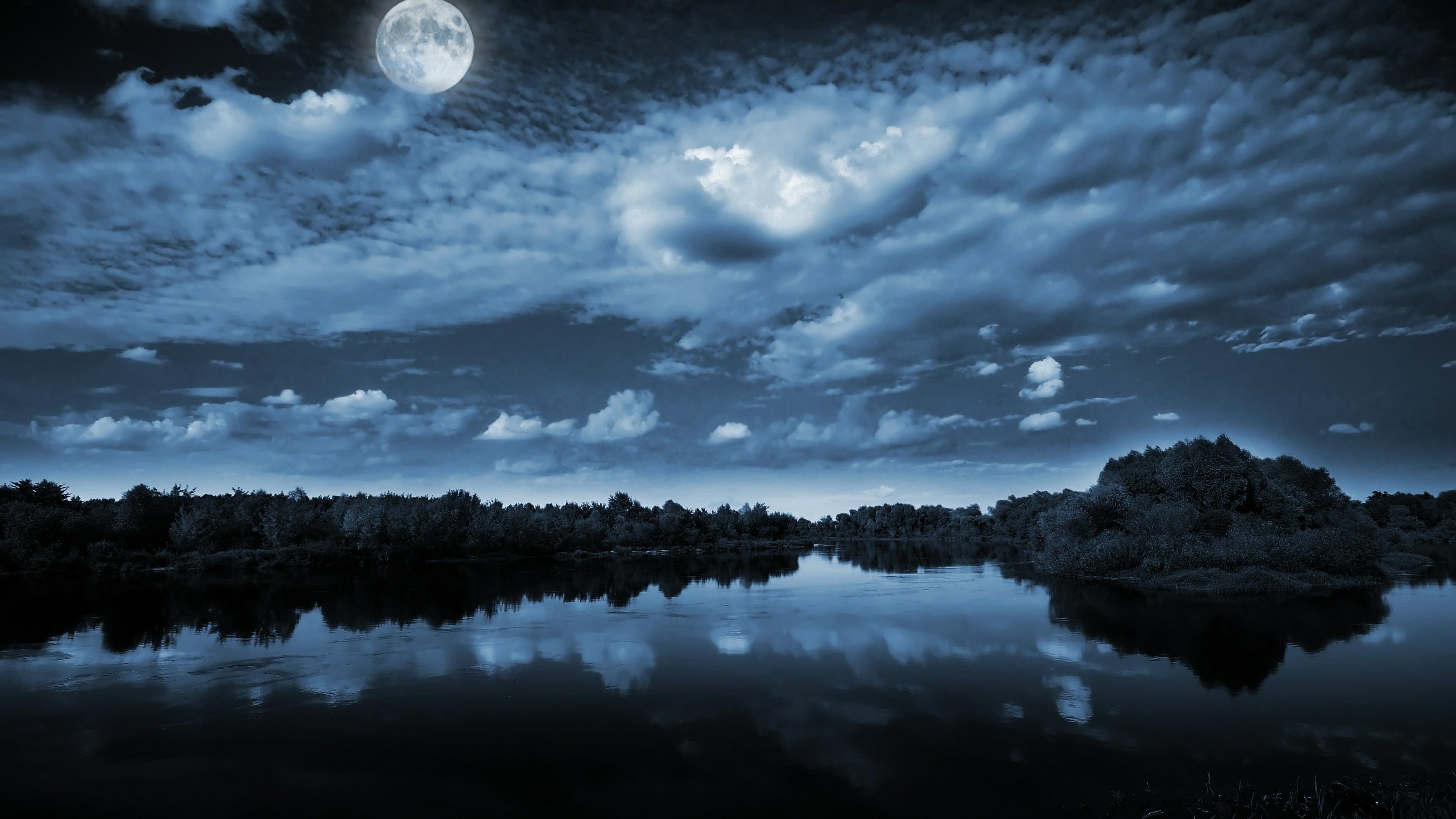 Ночи серых дней короче. Ночной пейзаж. Лунная ночь. Озеро ночью. Озеро в лунном свете.