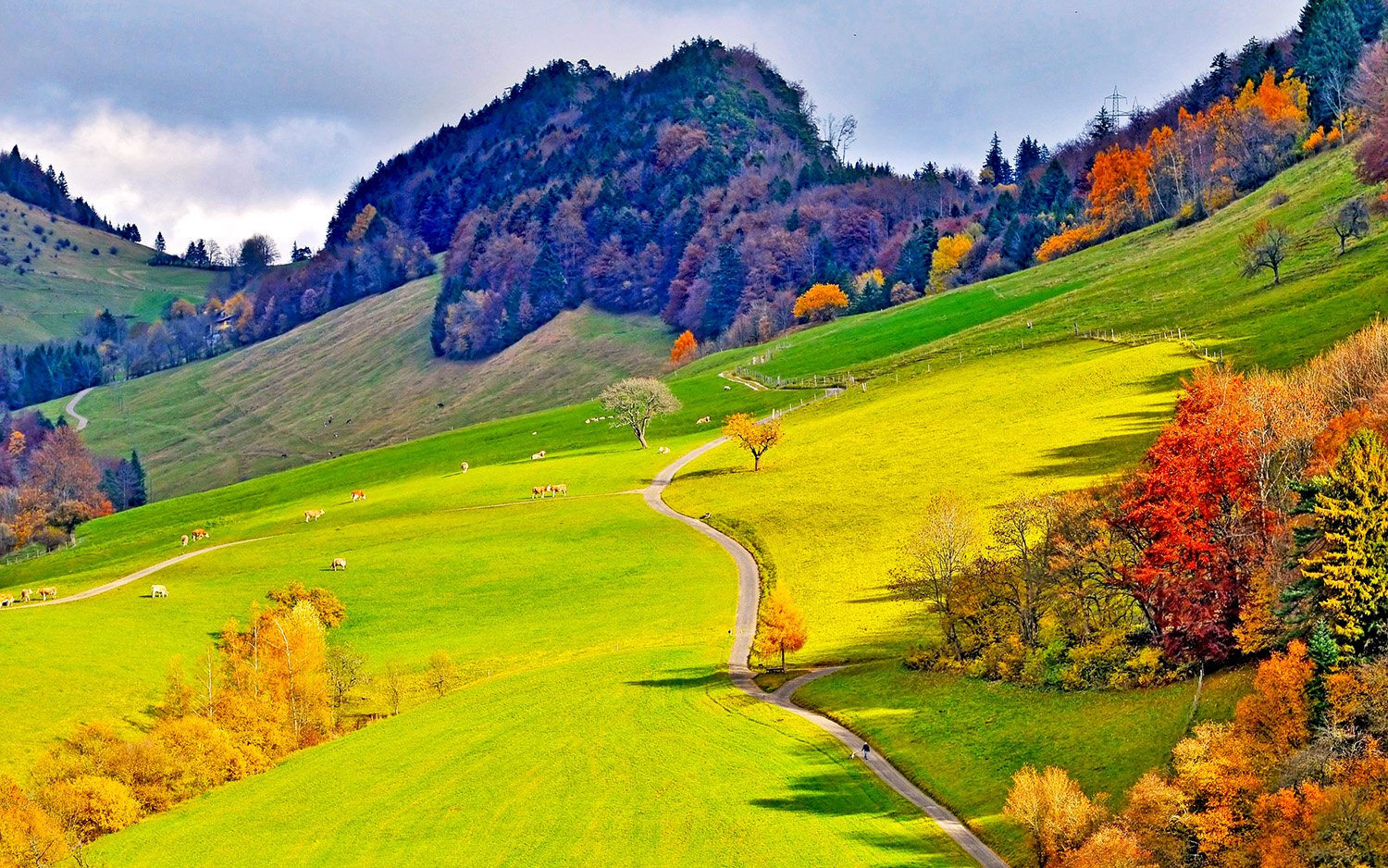 Осень в Альпах Швейцарии