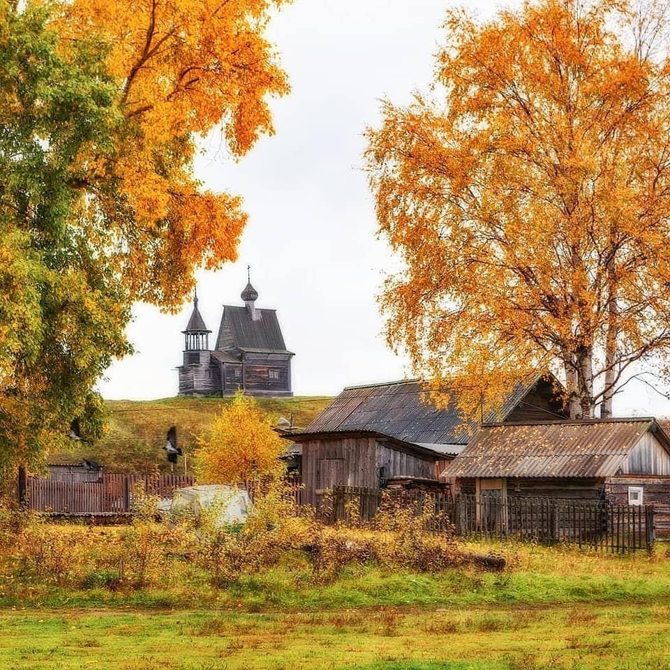 Деревня поздней осенью (55 фото) - 55 фото