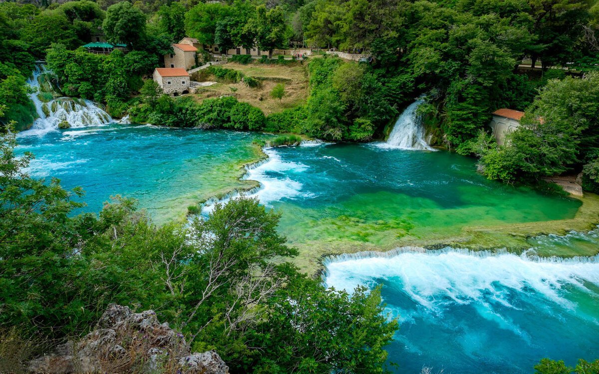 Хорватия водопады КРКА Плитвицкие озера