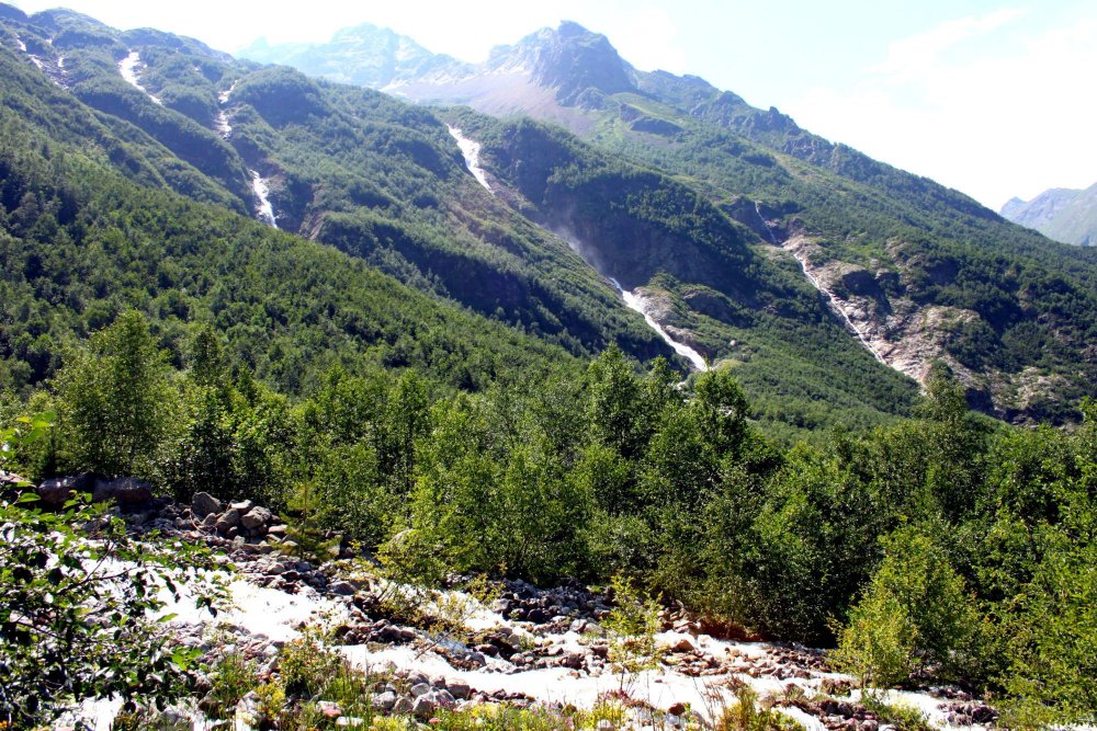 Водопад три сестры Северная Осетия