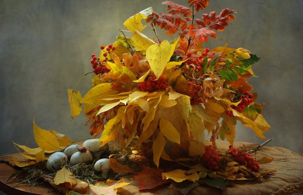 Осенние букеты своими руками: яркие идеи из даров природы