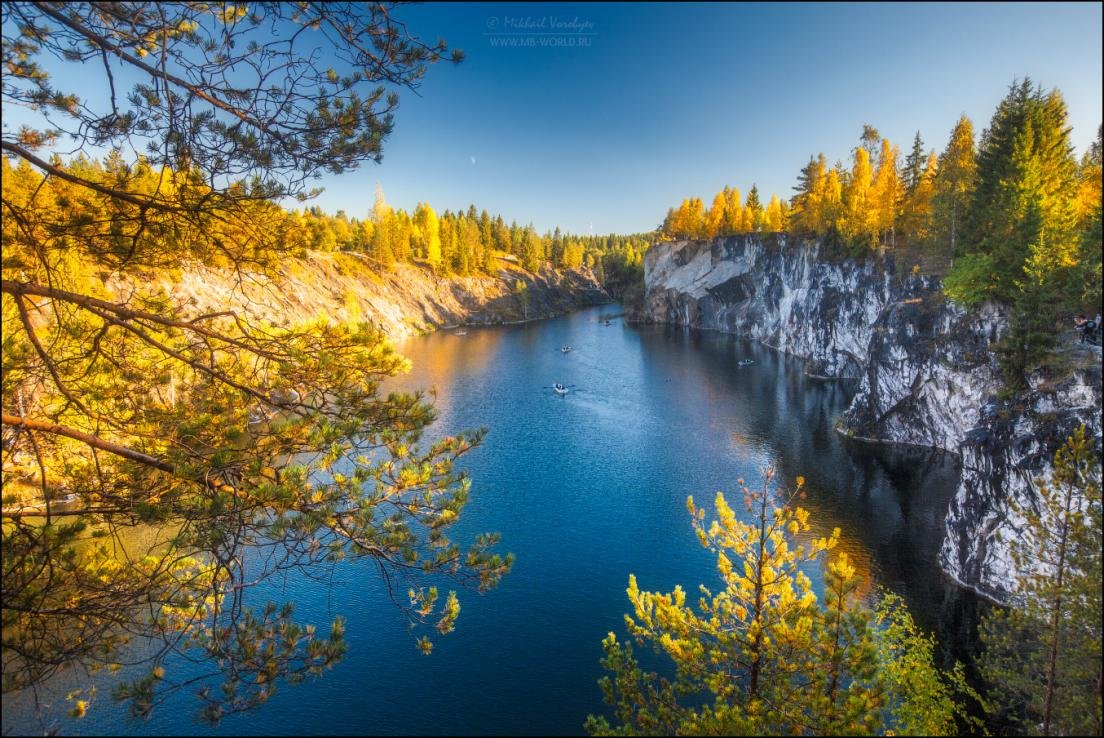 Рускеала горный парк осень