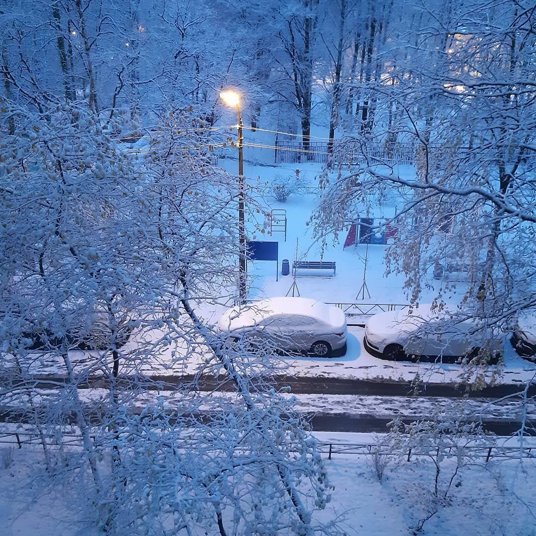 Толстого 1 снег. Первый снег. Снегопад в городе. Снежная зима в городе. Снежное утро в городе.