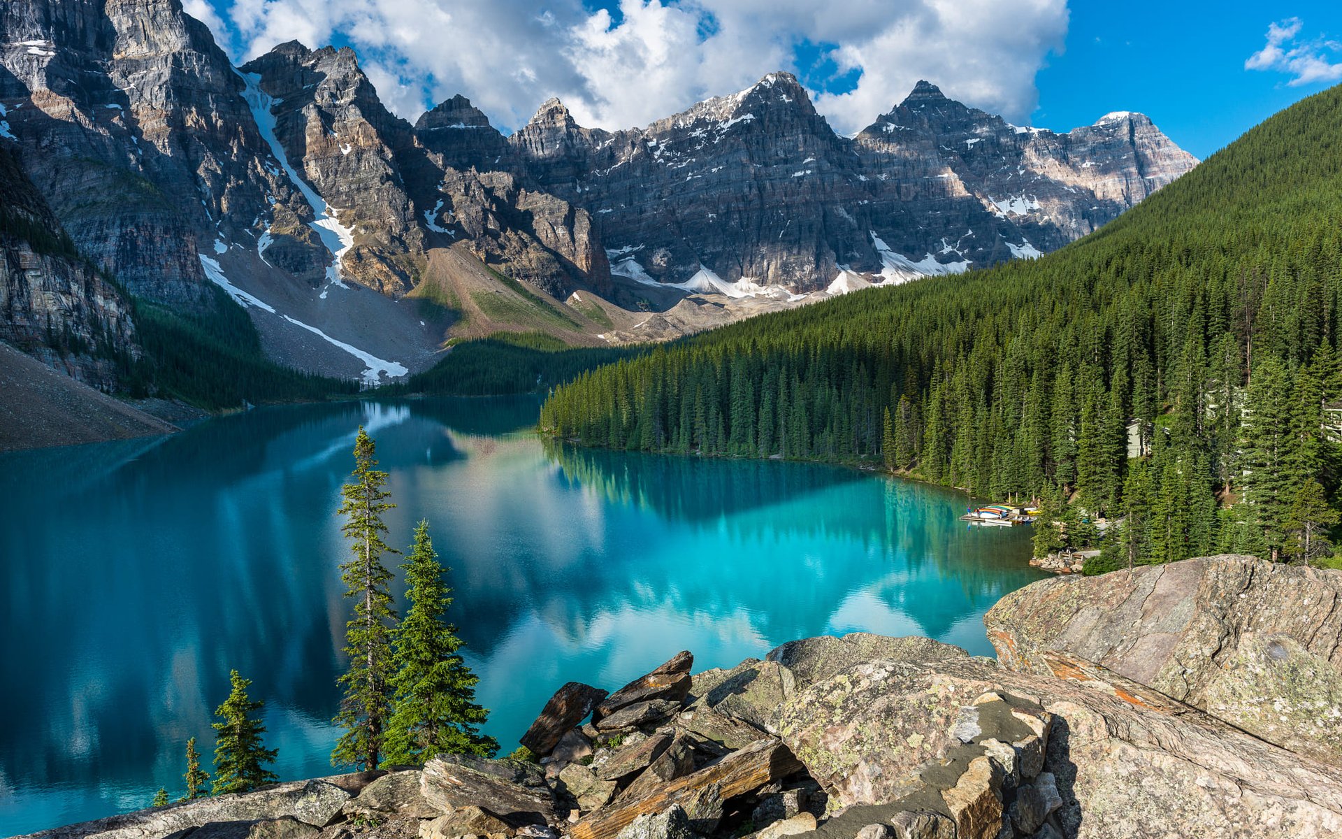 Список красивых мест. Национальный парк Банф, Канада. Озеро Морейн в Канаде.