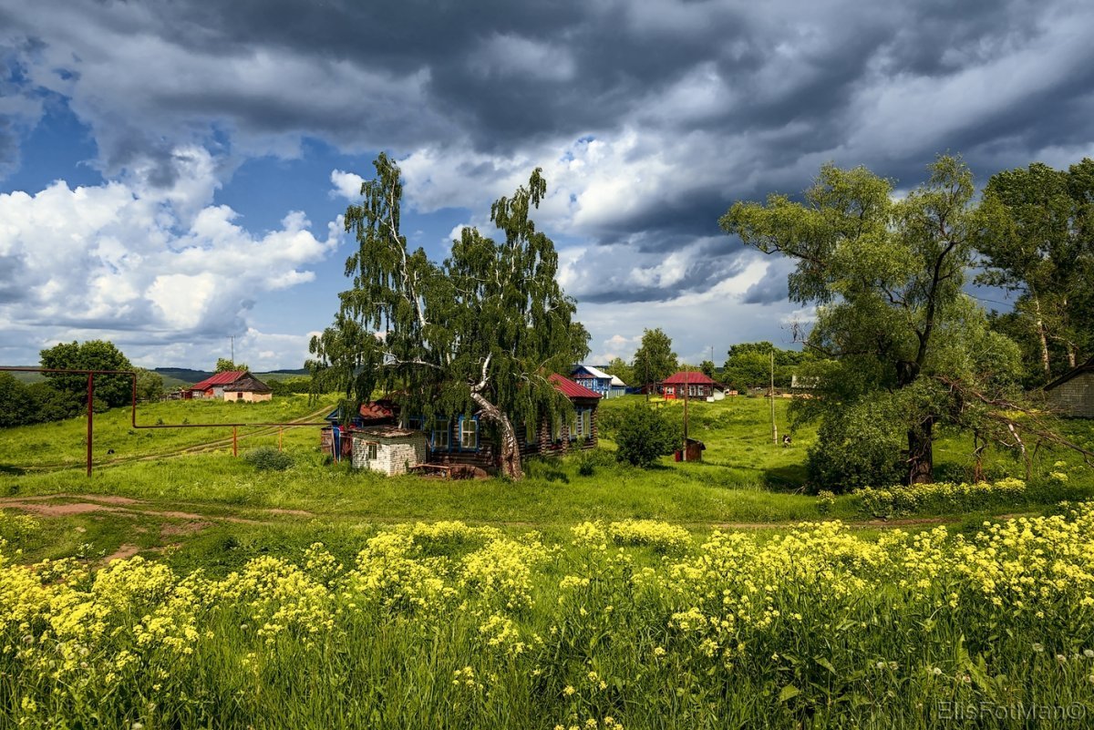 Пейзаж села