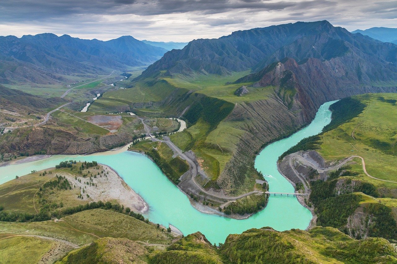 Река Катунь горный Алтай фото