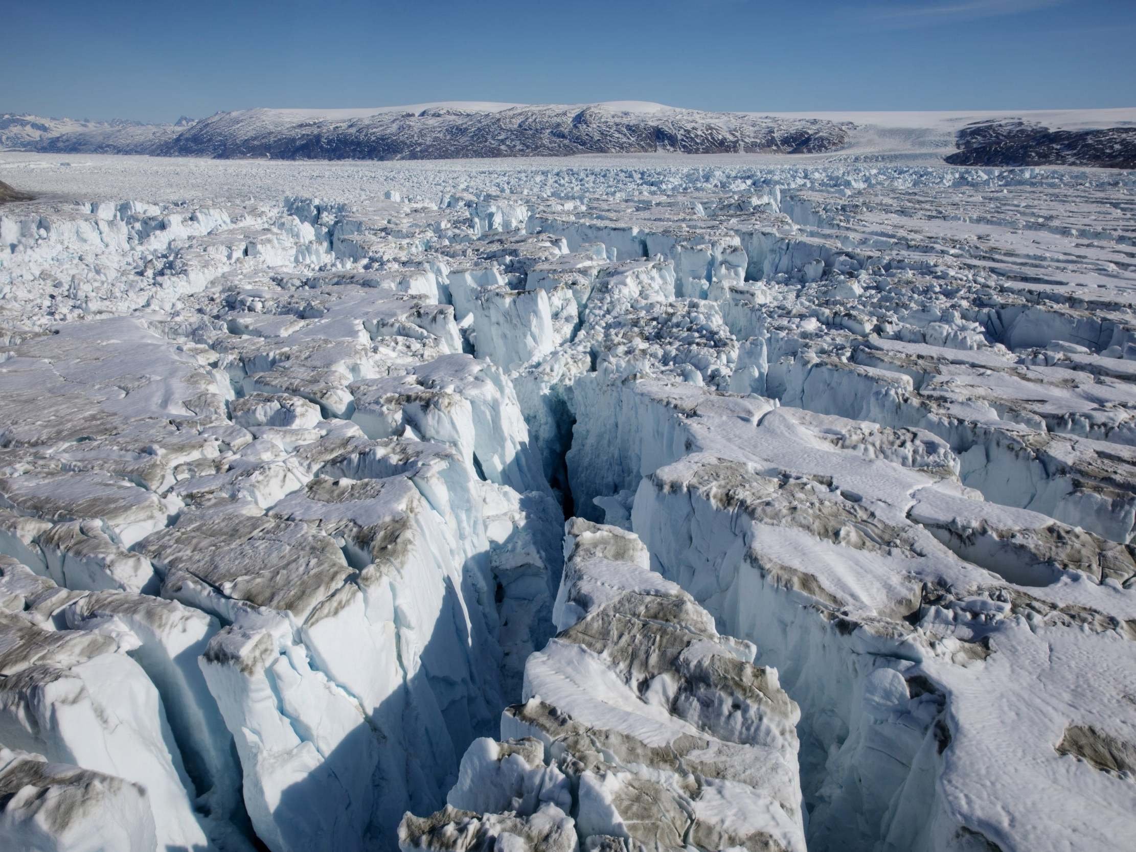 Таяние ледников в Гренландии 2021