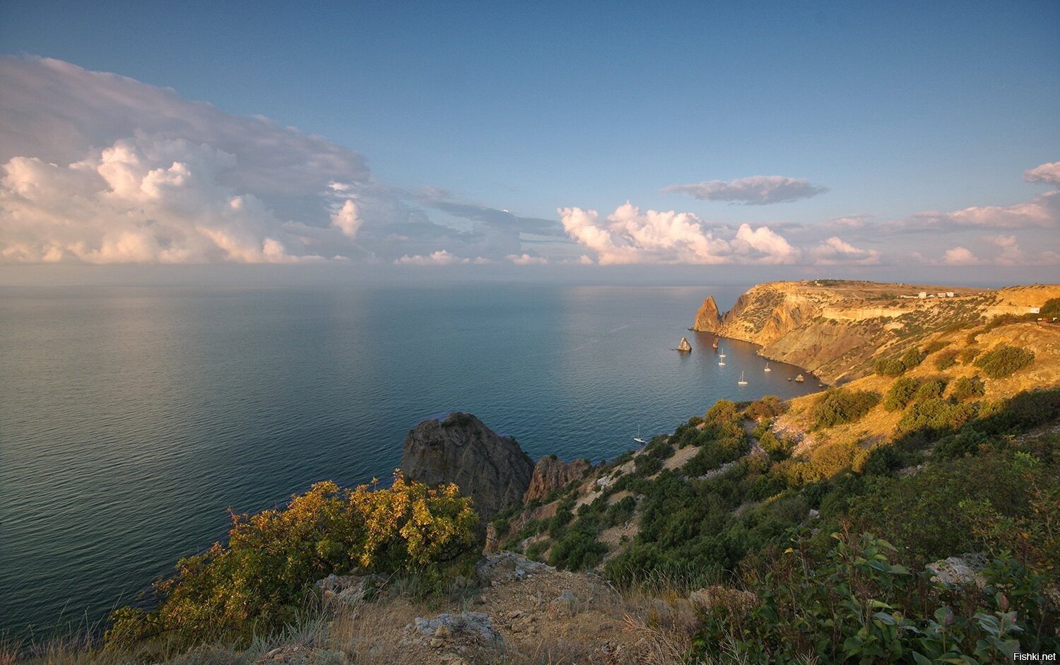 Мыс Фиолент над уровнем моря