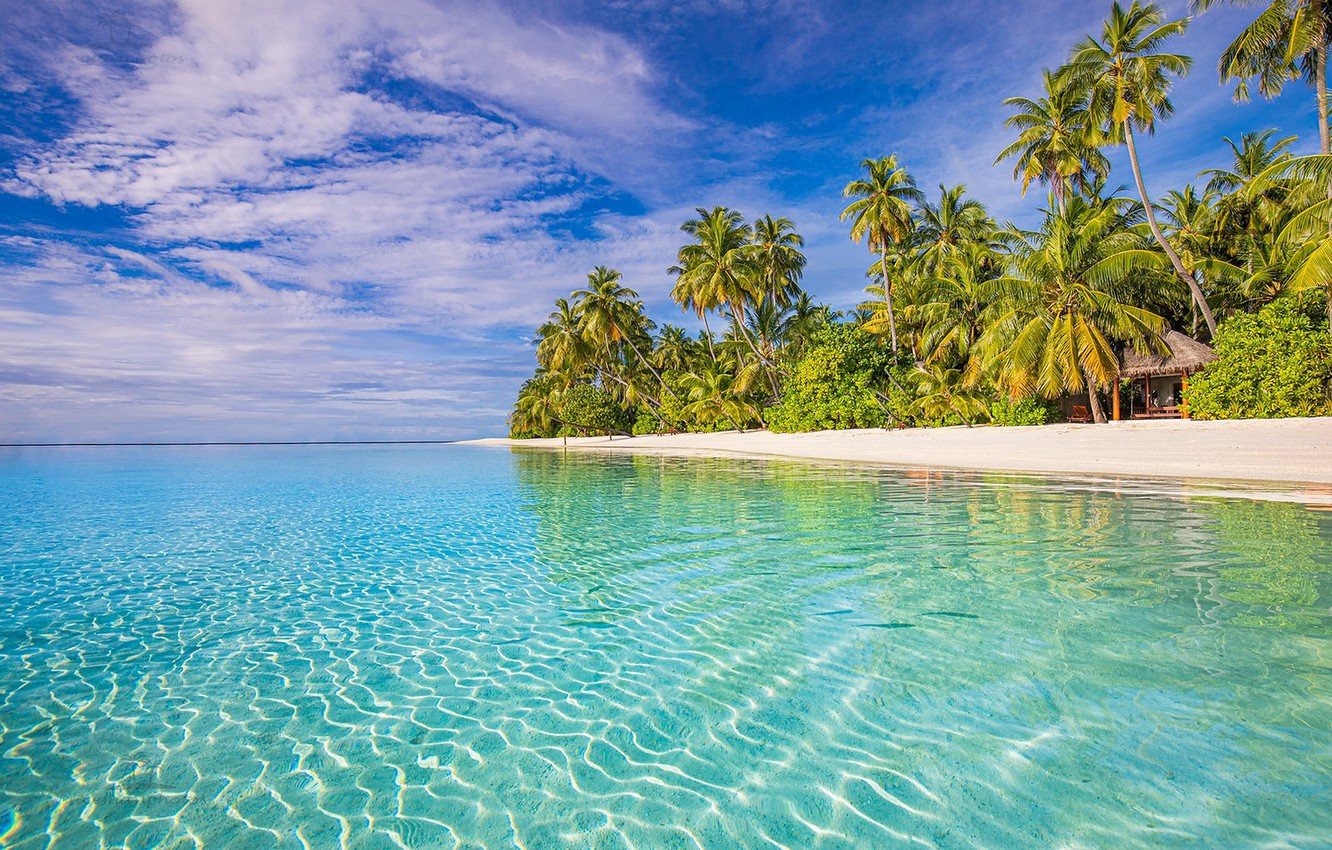 Океан пляж Мальдивы (57 фото) - 57 фото
