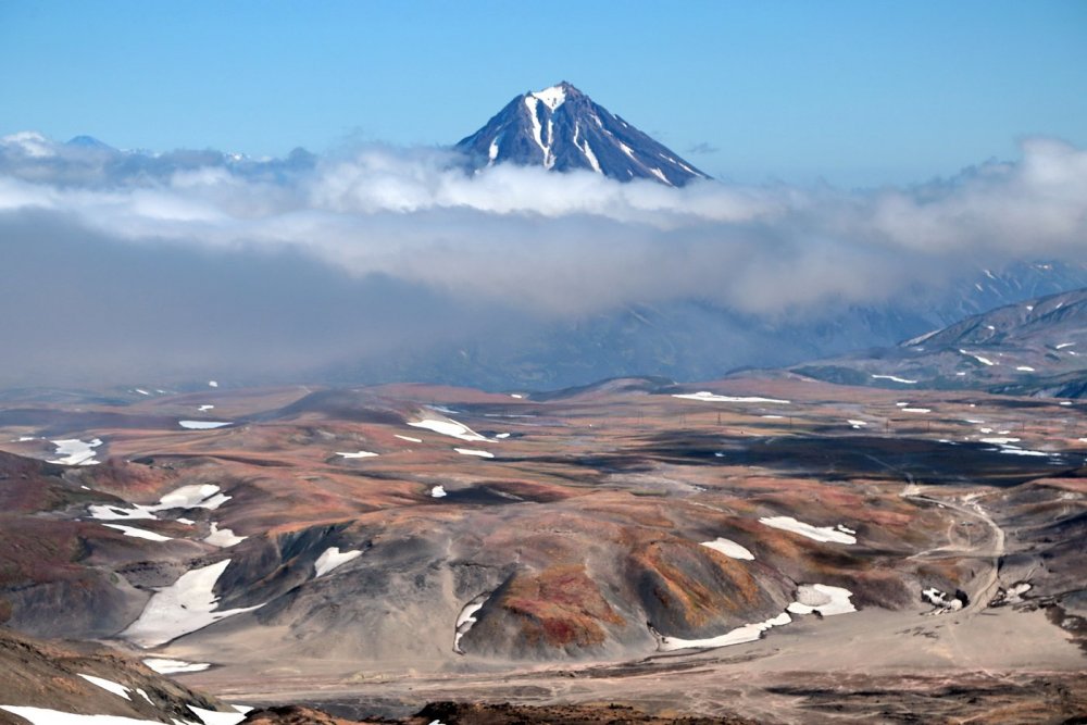 Вулкан Шивелуч извержение 2010
