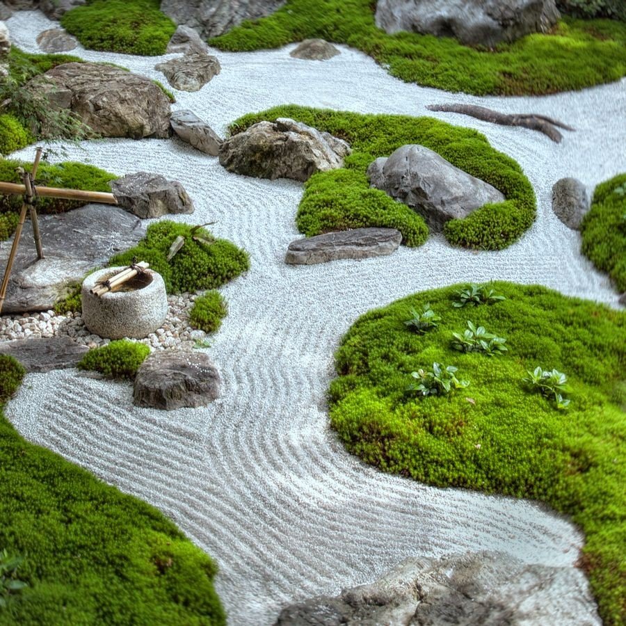 Дзен японец сад камней
