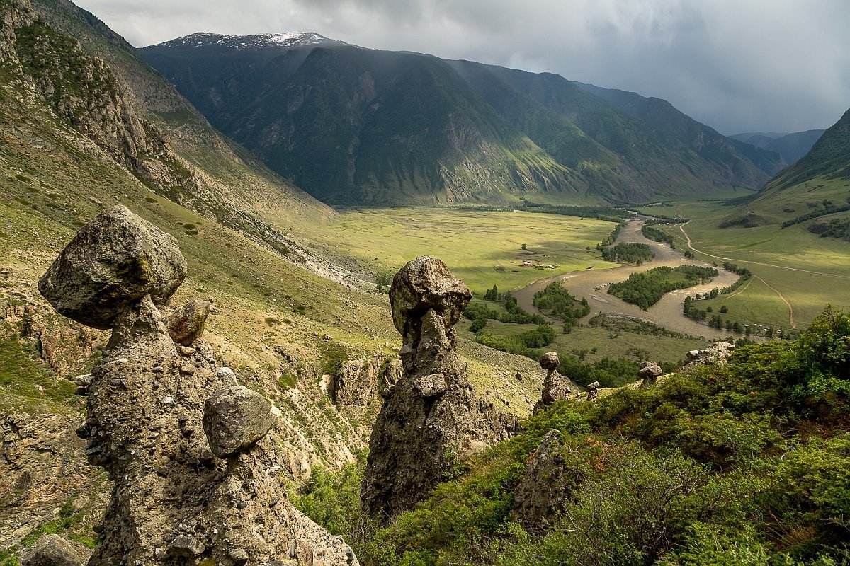 Урочище Аккурум каменные грибы