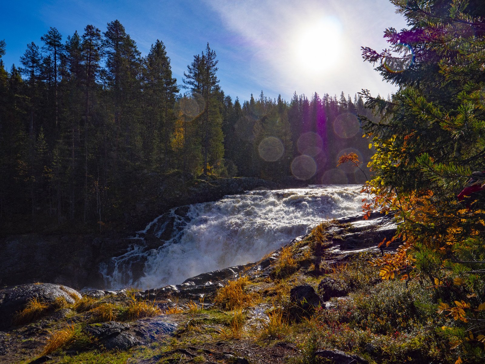 Водопад Киваккакоски в Паанаярви