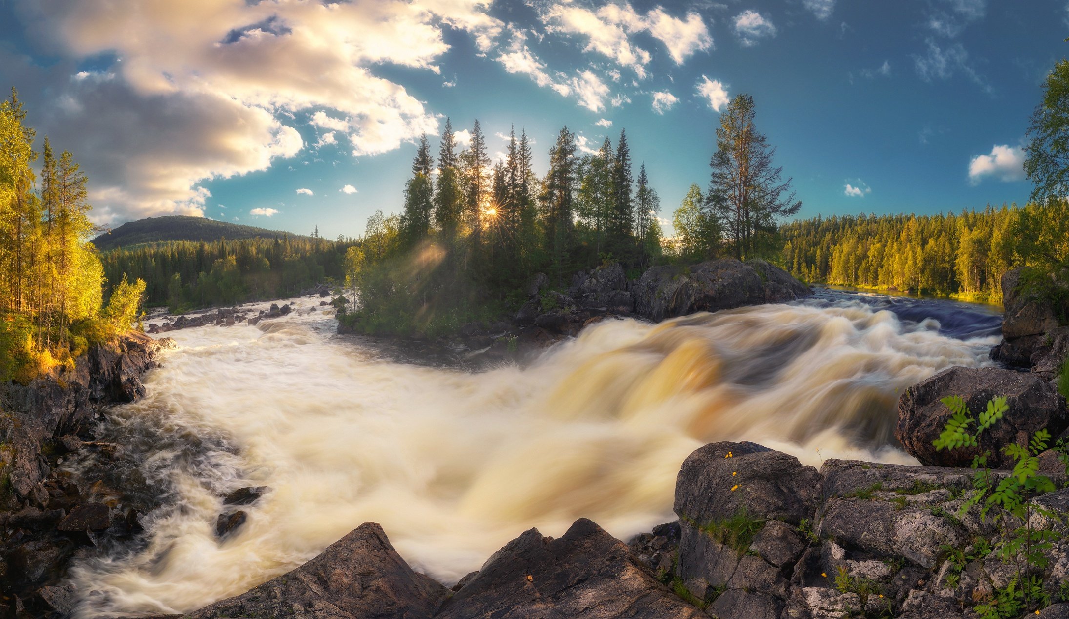 Водопад Киваккакоски в Паанаярви