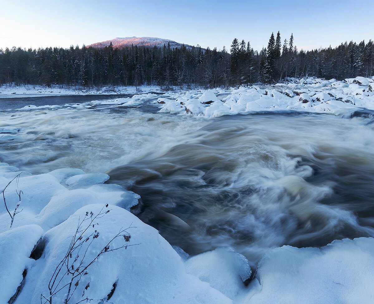 Национальный парк Паанаярви водопад Киваккакоски