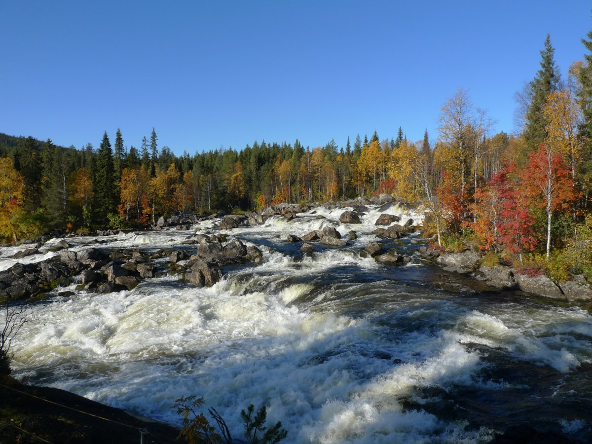 Водопад Кивакка Карелия