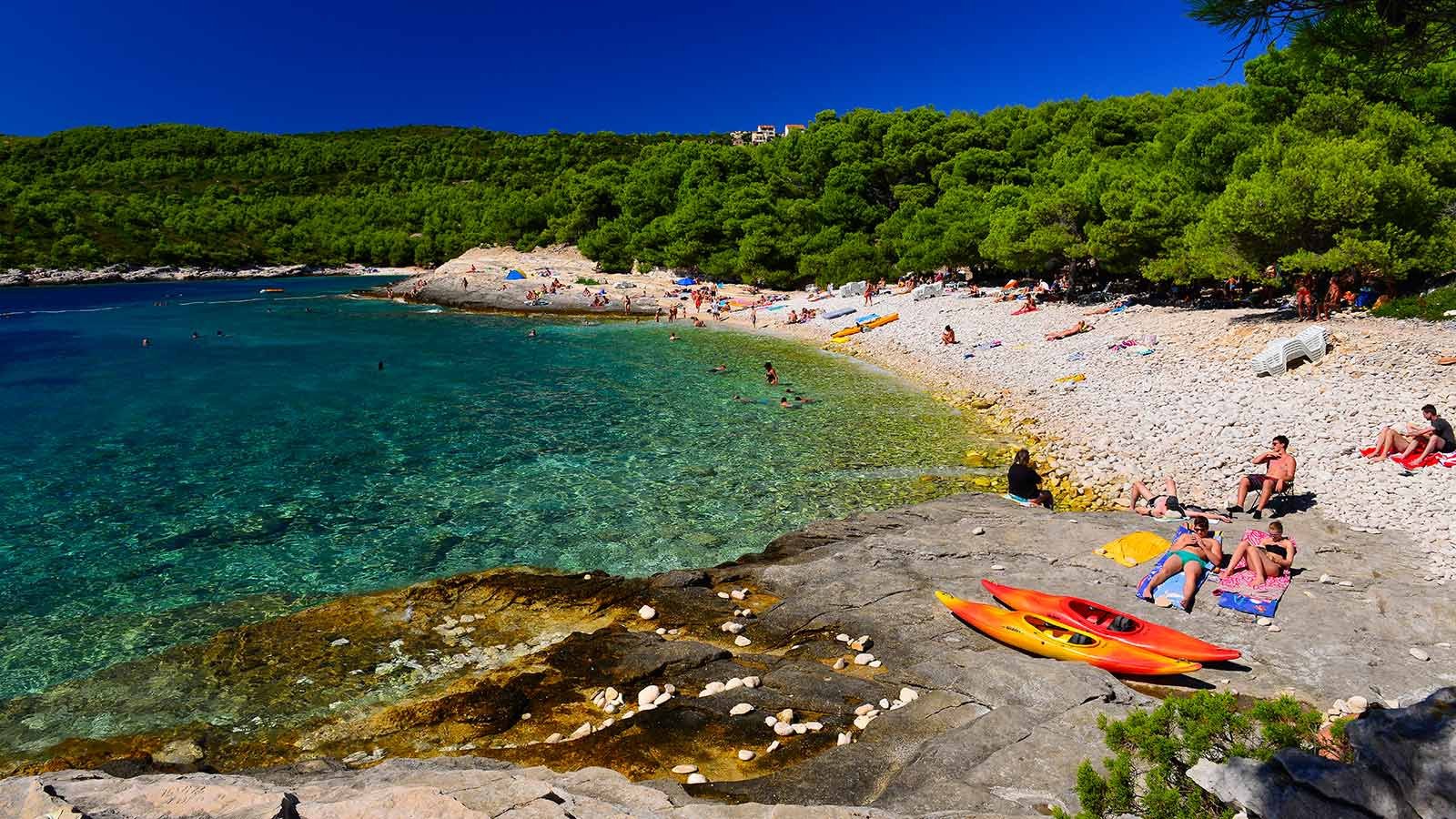 пляжи в хорватии