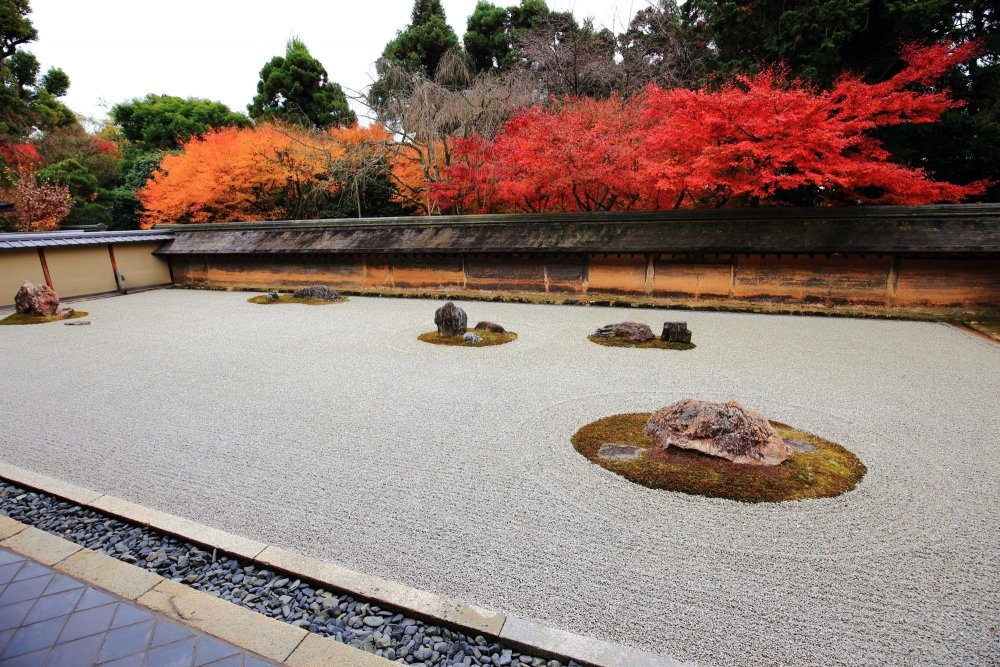 Сад монастыря Рёандзи в Киото